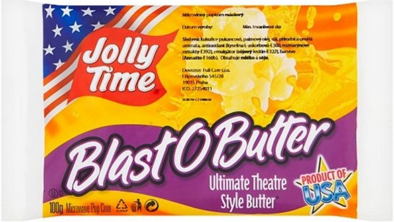 Jolly Time Popcorn Blast O Butter 100g