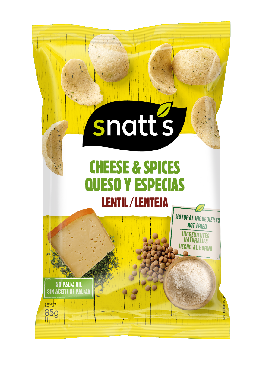 Snatt’s SNACK šošovicový chips - syr, bylinky 85g