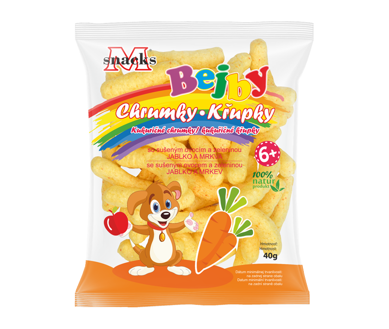 Detské chrumky Bejby - mrkva+jablko 40g