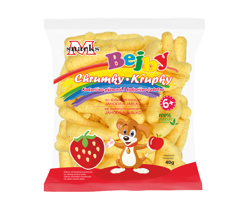 Bejby chrumky jahoda+jablko 40g